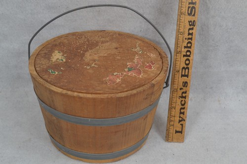 Antico secchiello abete - secchiello, con